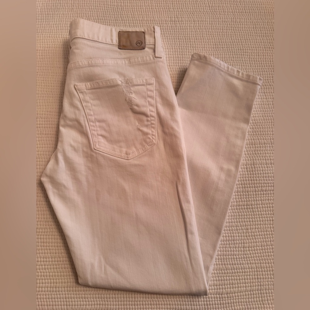 AG Adriano Goldschmied White Exboyfriend Slim-Skinny Slim